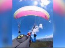 Parapentista é atingida por avião na Áustria, aciona paraquedas de emergência e sobrevive